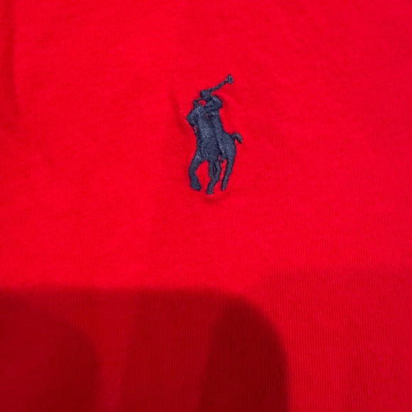 Polo by Ralph Lauren Red, Navy, and Gray Striped Tees - Picture 3 of 13